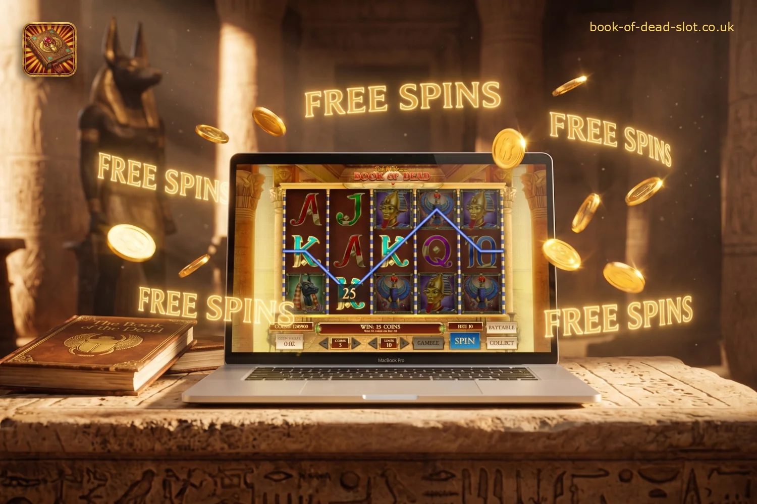Free spins at Book of Dead are triggered by certain reel patterns, offering increased winning chances